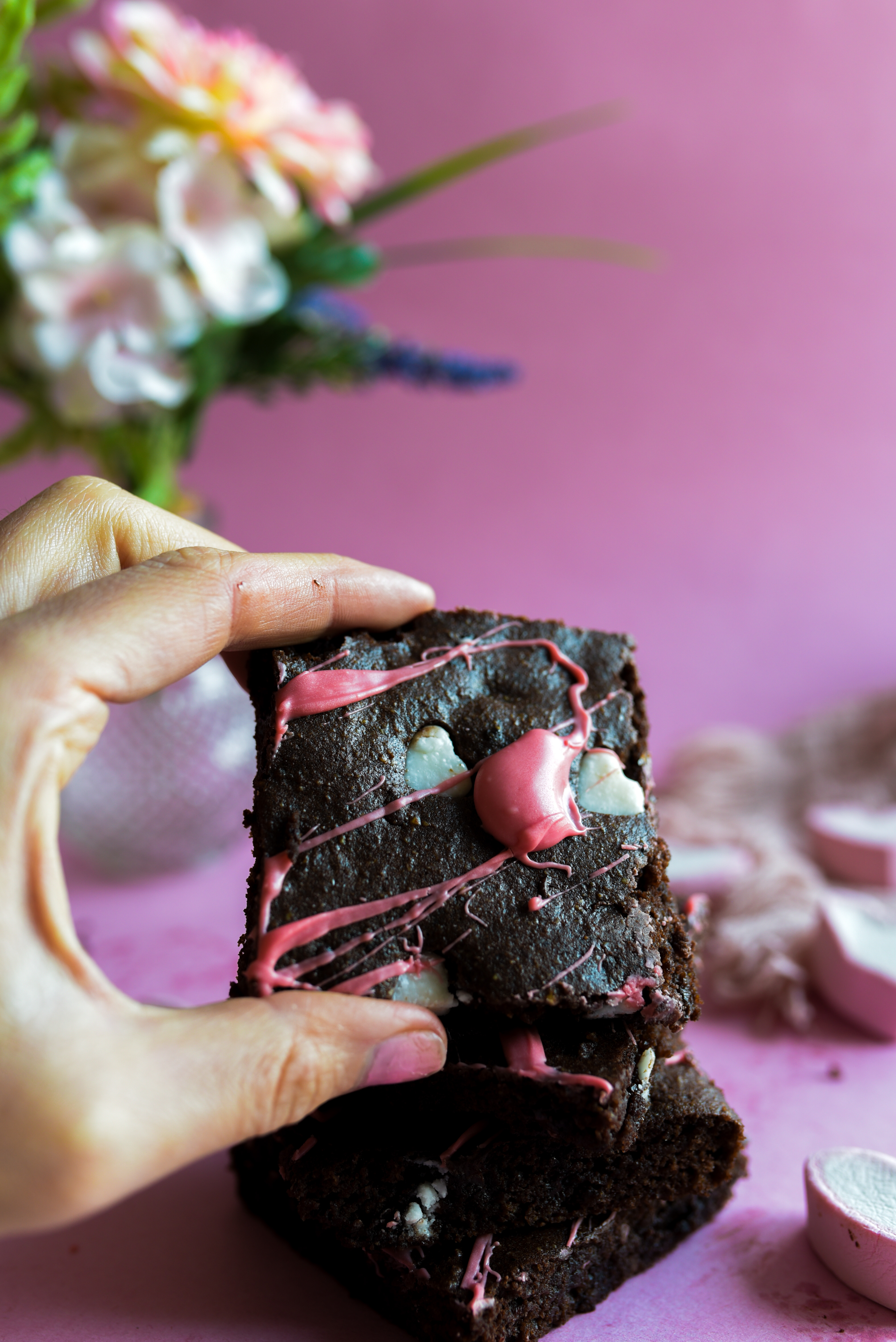 DOUBLE CHOCOLATE BROWNIES