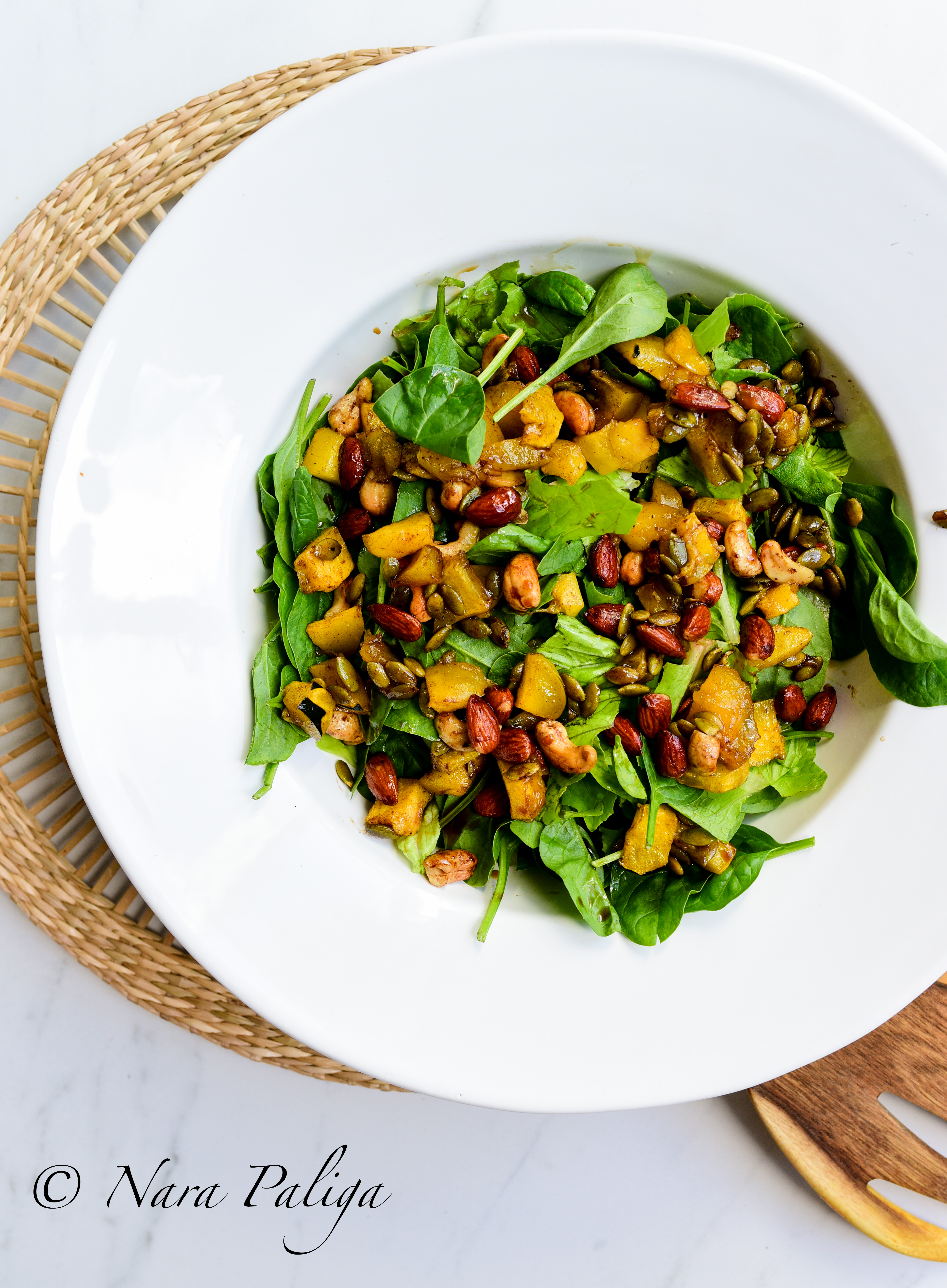 ROASTED ACORN SQUASH FALL SALAD